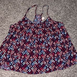 Women’s open back tank top